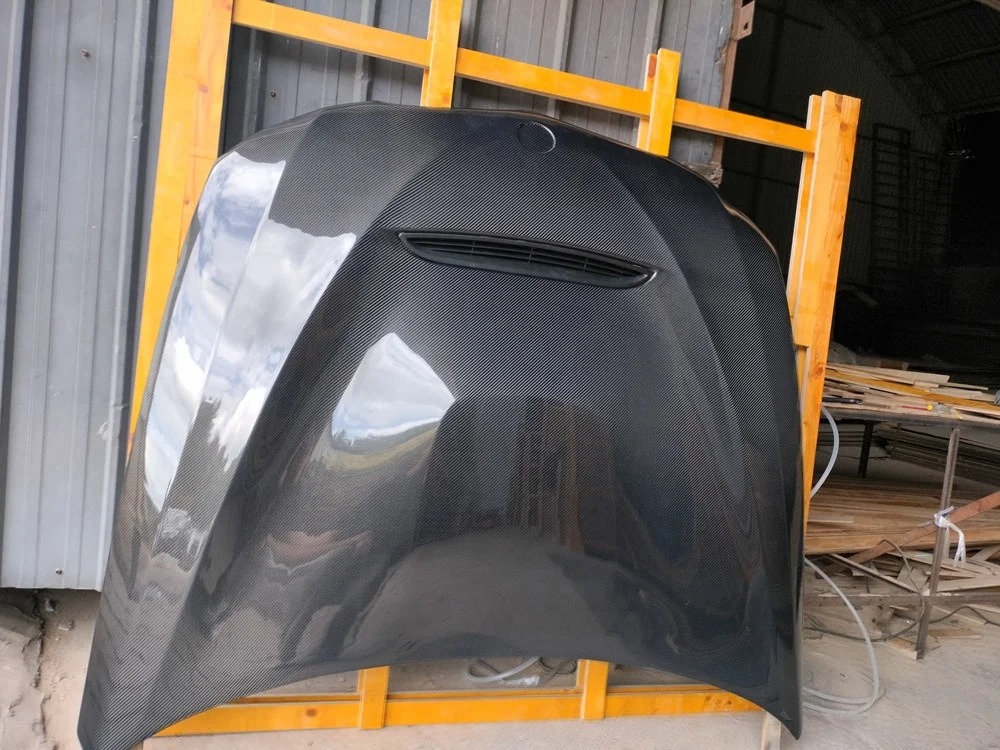 Carbon Fiber Hood With Vent for  E90 3 Series | GTS Style Front Bonnet Replacement | OEM-Style Fit